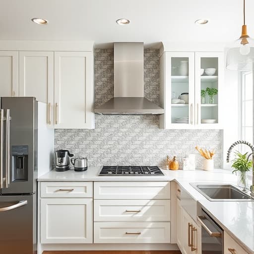 Spacious kitchen featuring a beautifully installed backsplash in Sacramento