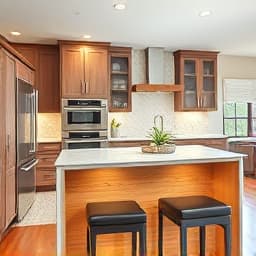 Open concept kitchen remodel in Sacramento with spacious design