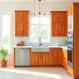 Before and after of cabinet refacing in Sacramento
